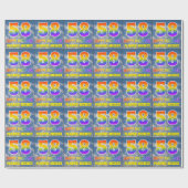 Regenbogen-Look "58" & "HAPPY BIRTHDAY", Wolken, H Geschenkpapier (Flach)