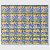 Regenbogen-Look "60" & "GLÜCKLICHER GEBURTSTAG", W Geschenkpapier (Flach)