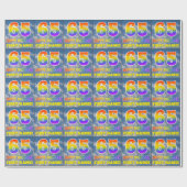 Regenbogen-Look "65" & "HAPPY BIRTHDAY", Wolken, H Geschenkpapier (Flach)