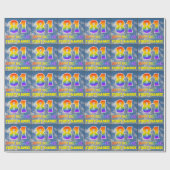 Regenbogen-Look "81" & "HAPPY BIRTHDAY", Wolken, H Geschenkpapier (Flach)