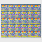 Regenbogen-Look "84" & "HAPPY BIRTHDAY", Wolken, H Geschenkpapier (Flach)