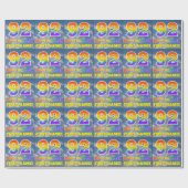 Regenbogen-Look "92" & "HAPPY BIRTHDAY", Wolken, H Geschenkpapier (Flach)