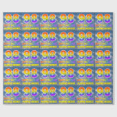 Regenbogen-Look "98" & "HAPPY BIRTHDAY", Wolken, H Geschenkpapier (Flach)