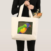 Regenbogen lorikeet jumbo stoffbeutel (Vorderseite (Produkt))