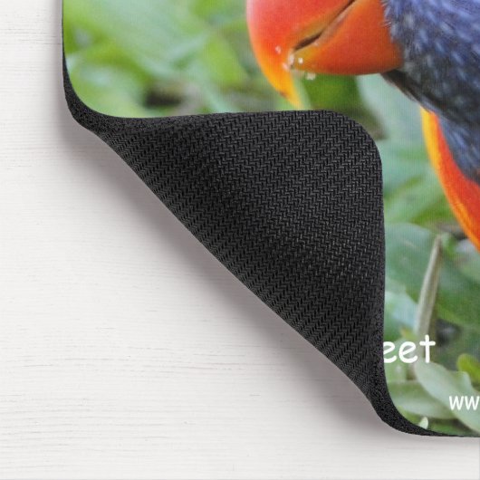 Regenbogen Lorikeet Mousepad (Ecke)