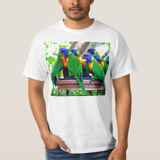 Regenbogen Lorikeets T-Shirt (Vorderseite)