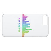 Regenbogen-Los Angeles-Skyline Case-Mate iPhone Hülle (Rückseite (Horizontal))
