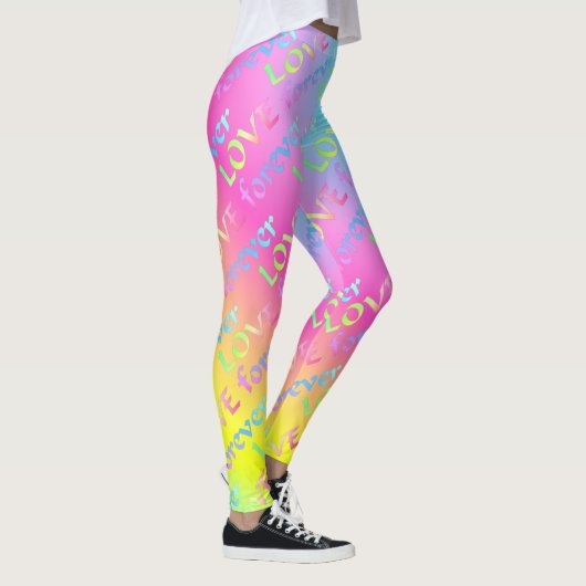 Regenbogen Love forever Leggings (Rechts)