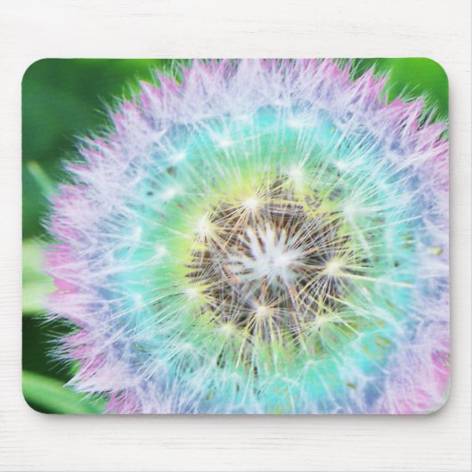 Regenbogen-Löwenzahn Mousepad (Vorne)