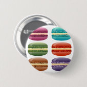 Regenbogen-Macarons Button (Vorne & Hinten)