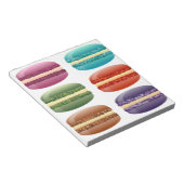Regenbogen-Macarons Notizblock (angewinkelt)