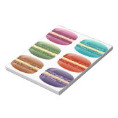 Regenbogen-Macarons Notizblock (Rotiert)