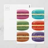 Regenbogen-Macarons Postkarte (Vorne/Hinten)