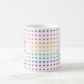 Regenbogen macht mehr, sei glücklich Motivierend Kaffeetasse (Mittel)