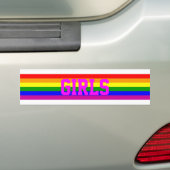 Regenbogen-Mädchen Autoaufkleber (Auf Auto)