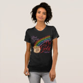 Regenbogen-Mädchen finden Ihren Goldschatz T-Shirt (Vorne ganz)