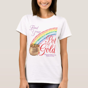 Regenbogen-Mädchen finden Ihren Goldschatz T-Shirt