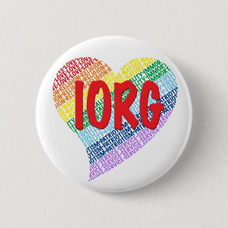 Regenbogen-Mädchen-Knopf Button