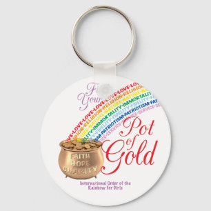 Regenbogen-Mädchen-Schlüsselanhänger Schlüsselanhänger
