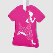 Regenbogen-Mädchen-Weihnachten verziert | Ornament (Vorderseite)