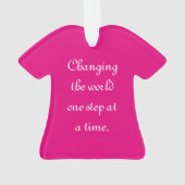 Regenbogen-Mädchen-Weihnachten verziert | Ornament (Rückseite)