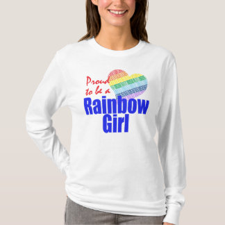Regenbogen-Mädchenhoodie-T - Shirt