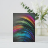Regenbogen magisch vereint postkarte (Stehend Vorderseite)