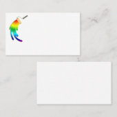 Regenbogen-Malerpinsel-Logo-Karte für malendes Visitenkarte (Vorne/Hinten)