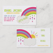 REGENBOGEN-MAMA-KARTE TELEFONNUMMERKARTE (Vorne/Hinten)