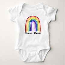 Regenbogen-Mama + Mumma Babybodysuit