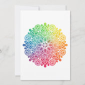 Regenbogen-Mandala-Inder-Virtual-Shower Einladung (Rückseite)