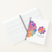 Regenbogen-Mandala Indisch Notizblock (Innenseite)