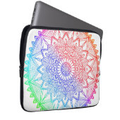 Regenbogen-Mandala Laptopschutzhülle (Vorne Rechts)