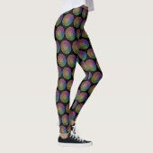 Regenbogen-Mandala Leggings (Rechts)