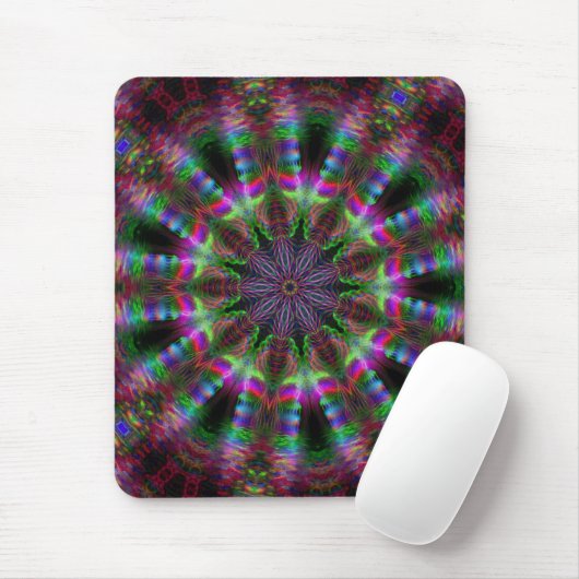Regenbogen-Mandala Mousepad (Mit Mouse)