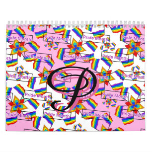 Regenbogen-Mandala-Pride-Monogramm - Lebendige Geo Kalender