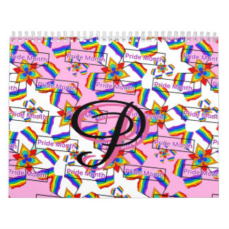 Regenbogen-Mandala-Pride-Monogramm - Lebendige Geo Kalender