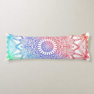 Regenbogen-Mandala Seitenschläferkissen