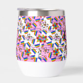 Regenbogen-Mandala-Stolz-Monogramm - Lebendige Geo (Rechts)