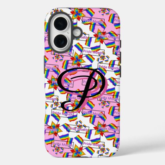 Regenbogen-Mandala-Stolz-Monogramm - Lebendige Geo Case-Mate iPhone Hülle (Rückseite)