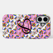 Regenbogen-Mandala-Stolz-Monogramm - Lebendige Geo Case-Mate iPhone Hülle (Rückseite (Horizontal))