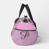 Regenbogen-Mandala-Stolz-Monogramm - Lebendige Geo Duffle Bag (Rechts)
