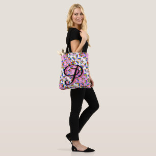 Regenbogen-Mandala-Stolz-Monogramm - Lebendige Geo Tasche