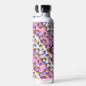 Regenbogen-Mandala-Stolz-Monogramm - Lebendige Geo Trinkflasche (Rechts)