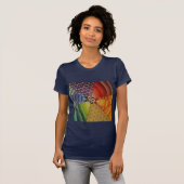 Regenbogen-Mandala T-Shirt (Vorne ganz)