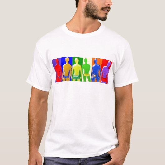 Regenbogen Männer T-Shirt (Vorderseite)
