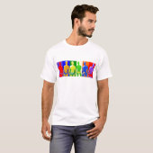 Regenbogen Männer T-Shirt (Vorne ganz)