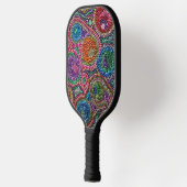 Regenbogen-Mardi-Gras-Perlen-Kunst Pickleball Schläger (Links)