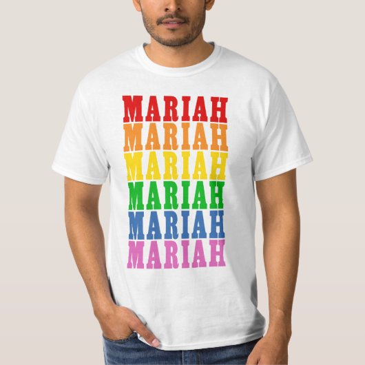Regenbogen Mariah T-Shirt (Vorderseite)