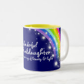 Regenbogen-Marineblau-Tasse "der wunderbaren Zweifarbige Tasse (VorderseiteRechts)